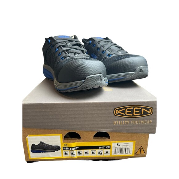 KEEN Vista Energy Carbon Fiber Toe Work Shoe Women’s Size 8 M Black‎ Utility - Picture 3 of 8